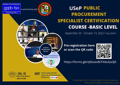 USeP – Public Procurement Specialist Certification Course (Basic .